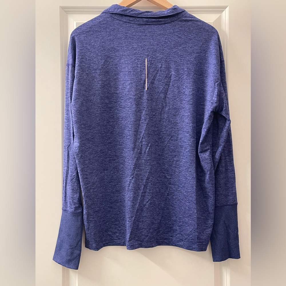 Nike Women's Long Sleeve Quarter-Zip Pullover in Heathered Purple - Picture 2 of 6